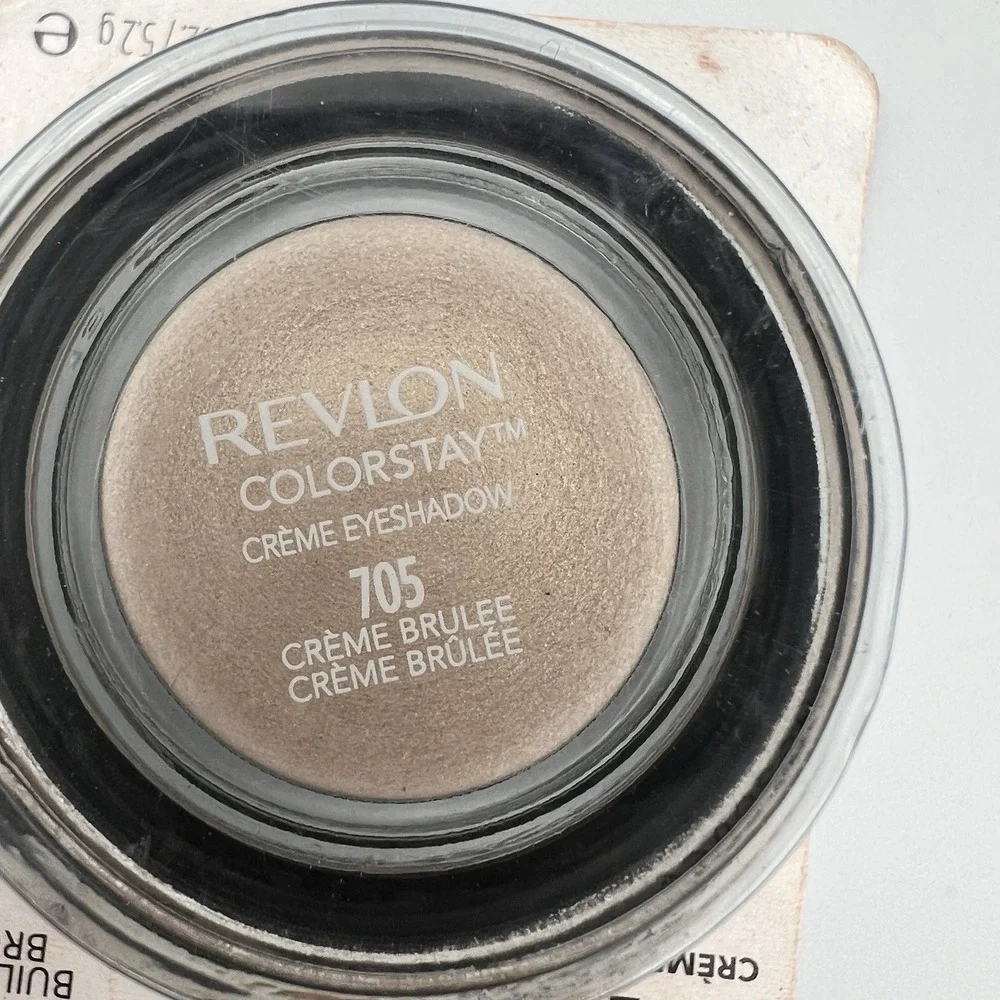 NEW Revlon Colorstay Creme Eye Shadow‎ Creme 705 Brulee Waterproof Brush 0.18 oz